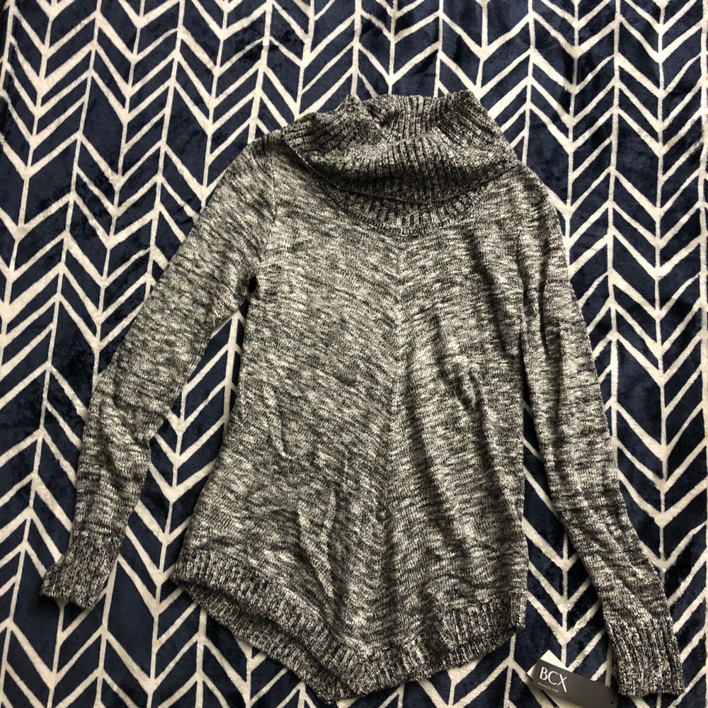 Bcx Gray cowl neck sweater - Picture 2 of 4